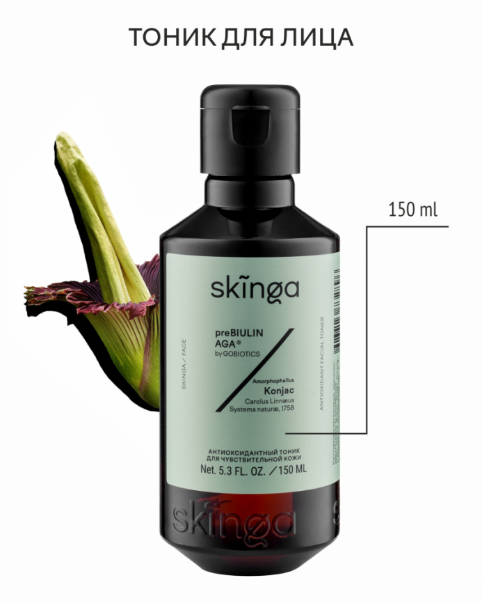 Антиоксидантный тоник SKINGA, 150 мл фото 1